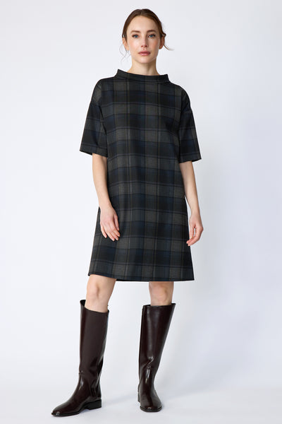 Avery Shift Dress in Plaid