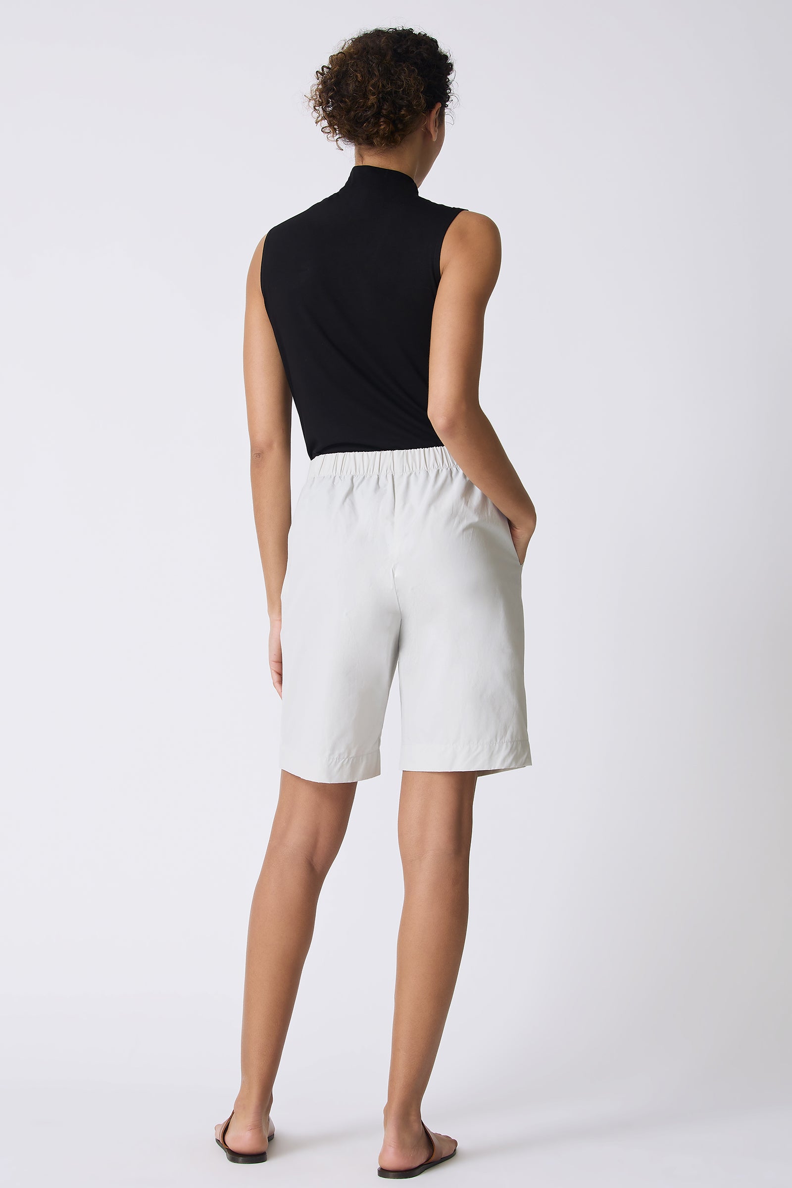 Kal Rieman Bahama Short in Stone on model full back view