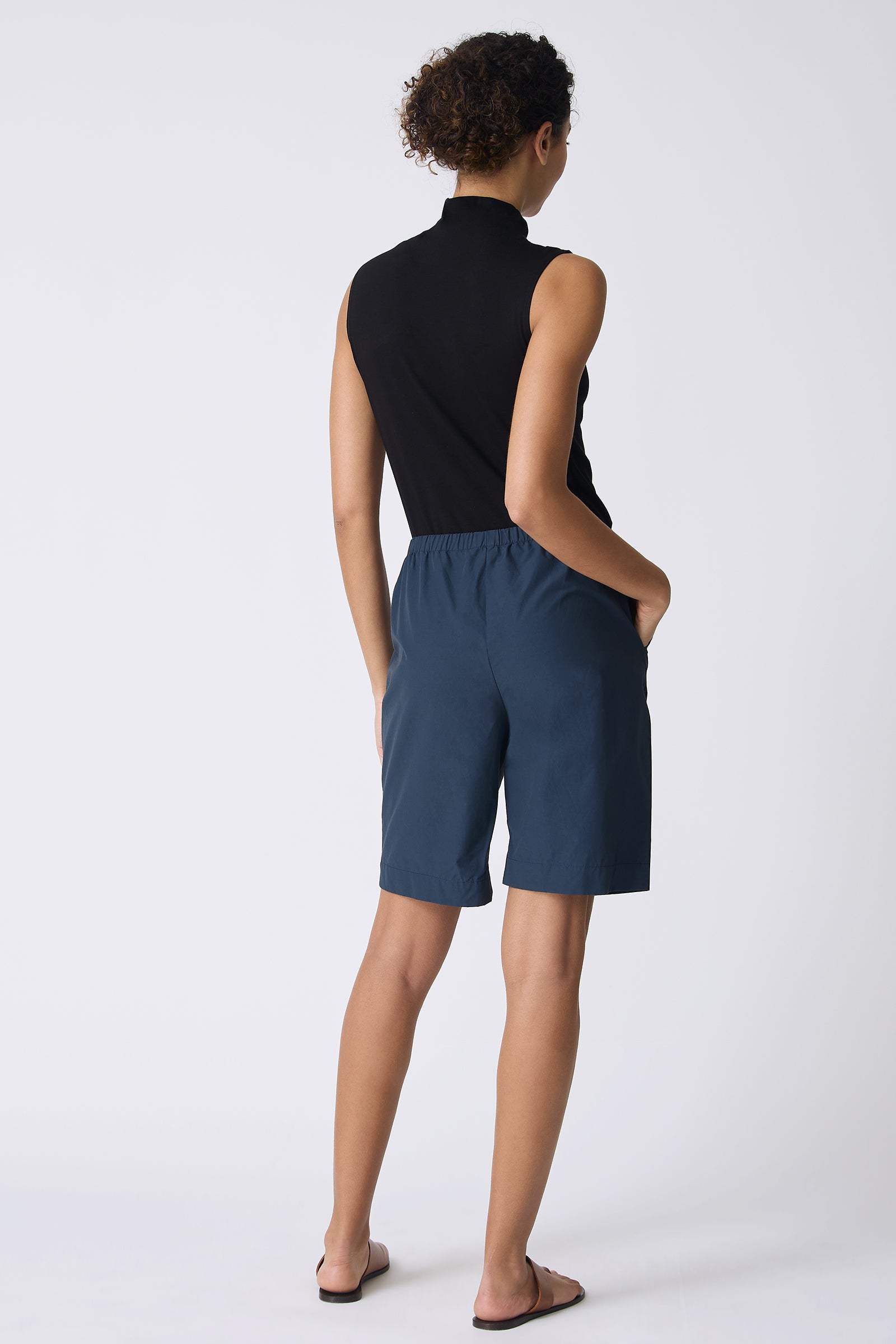 Kal Rieman Bahama Short in Summer Navy on model full back view