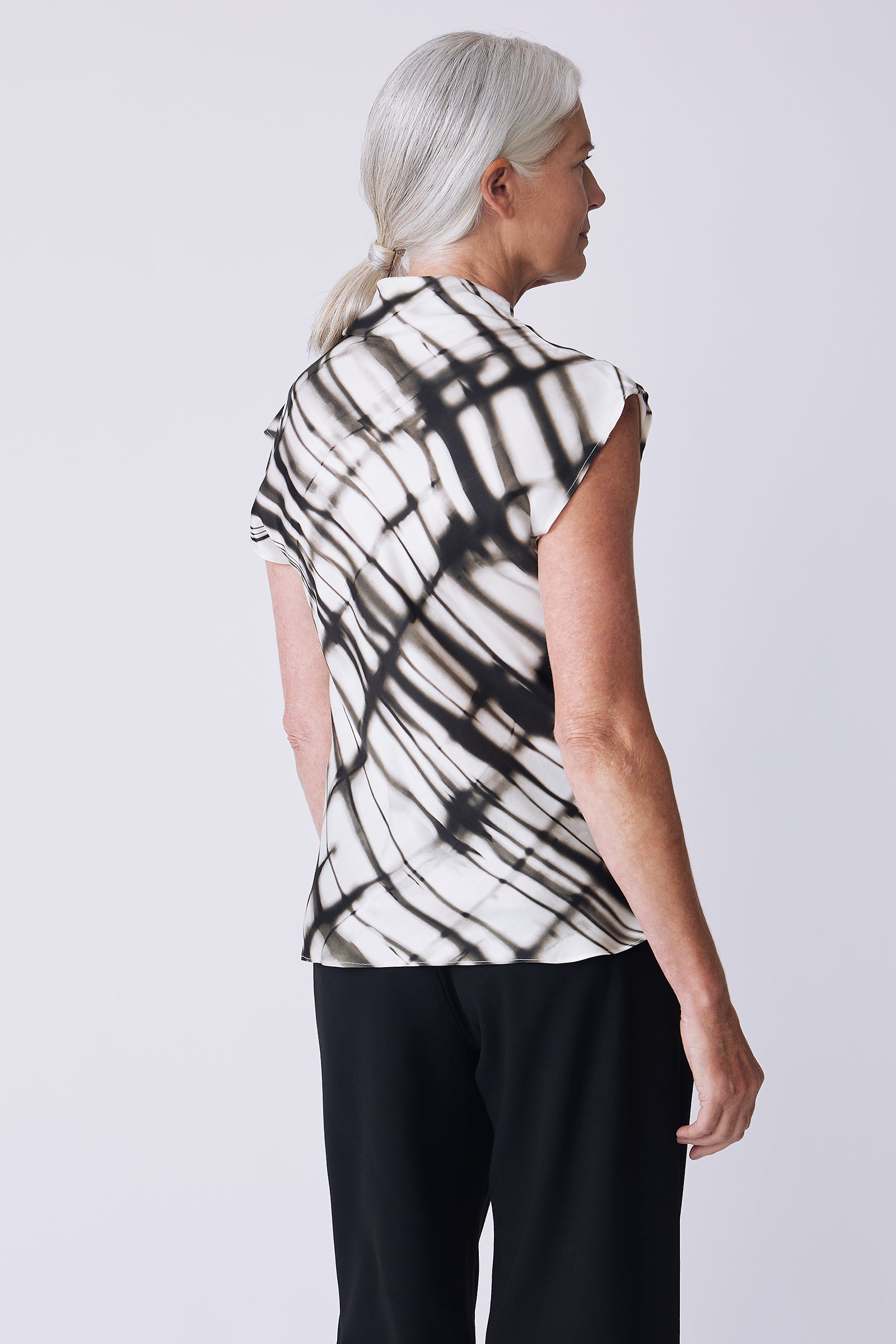 Kal Rieman Gloria Top in water color on model back view