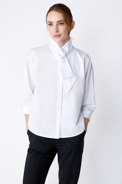 Vanessa Bow Blouse | Kimono Sleeve Top With Bow Detail – KAL RIEMAN