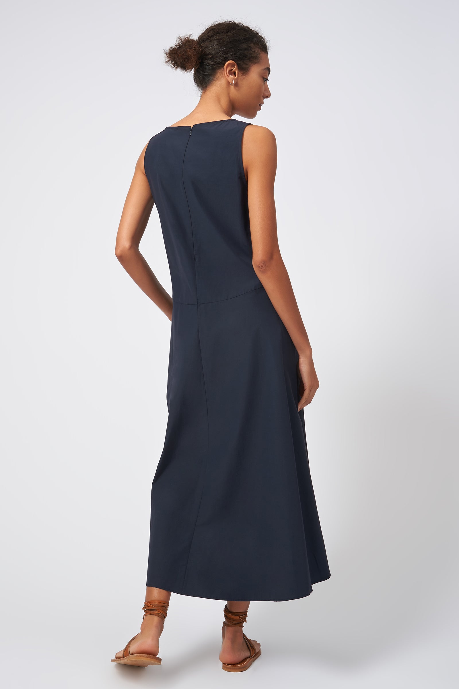 Kal Rieman Italian Broadcloth Navy Back View