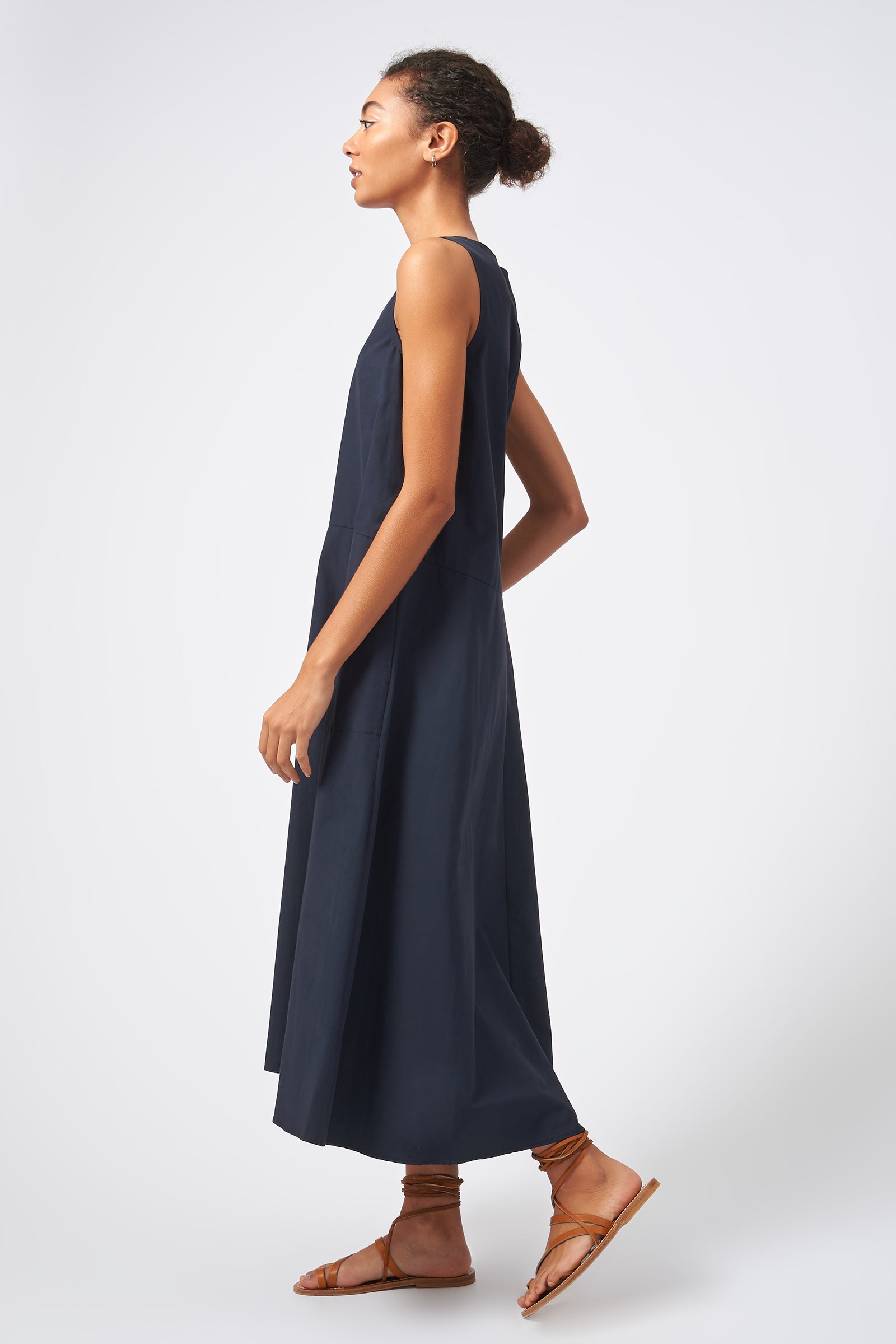 Kal Rieman Italian Broadcloth Navy Side View