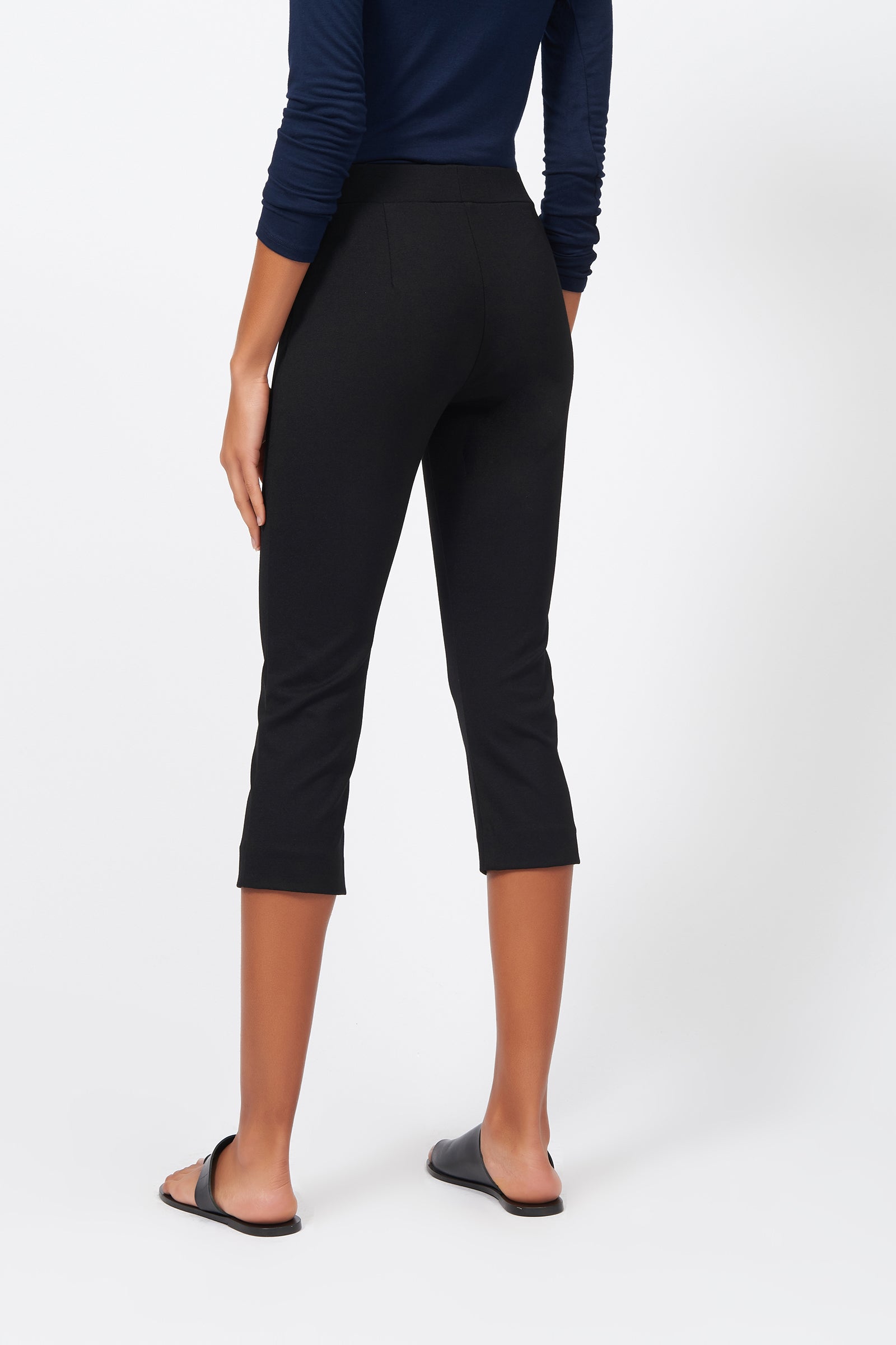 Kal Rieman Pintuck Ponte 3/4 Pant on Model Back View