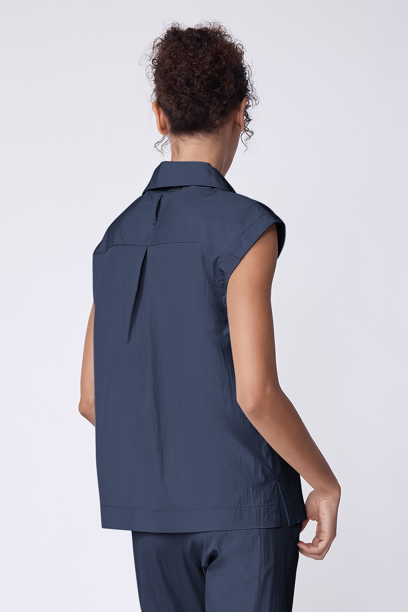 Babe Zip Top Navy Typewriter
