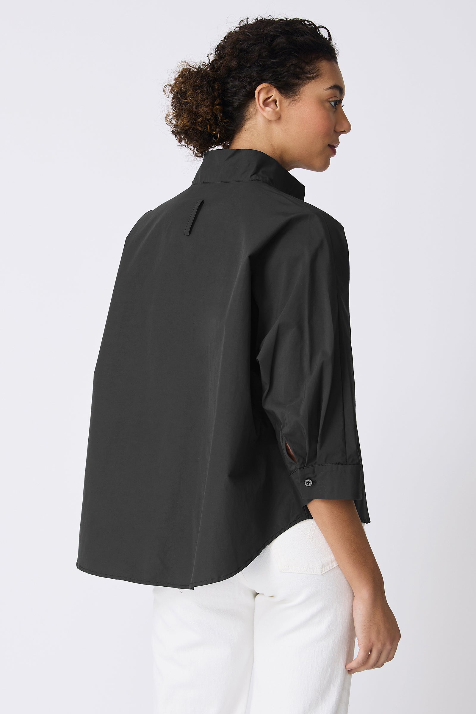 Kal Rieman Avi Shirt in Black on model back view