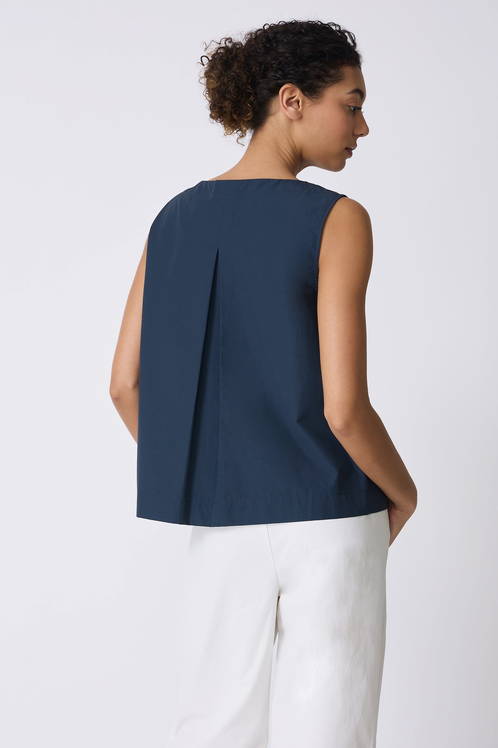 Kal Rieman Colette Shell in Summer Navy on model back view