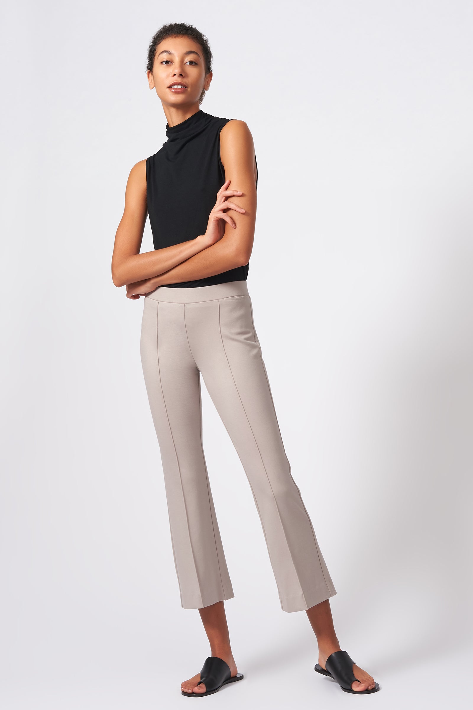 FRACOMINA Cropped flared trousers