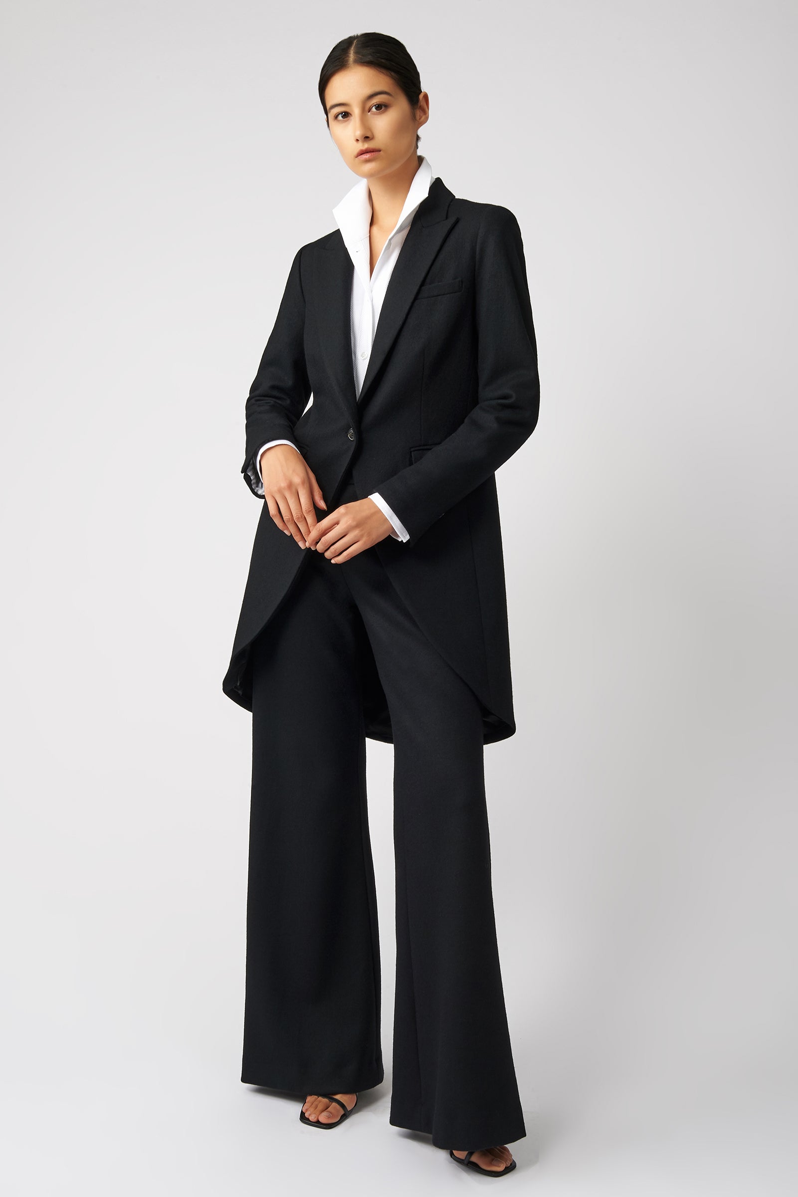 Tailored Tux Blazer in Black Made From 100% Japanese Wool – KAL RIEMAN